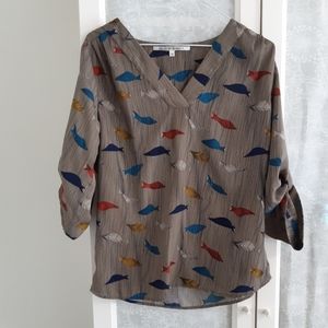 Whimsical fish blouse